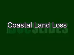 Coastal Land Loss