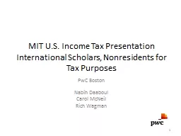 MIT U.S. Income Tax Presentation