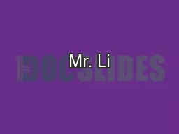 Mr. Li