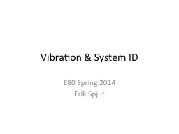 Vibration & System ID