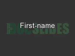 First-name