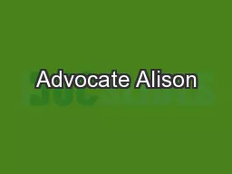 Advocate Alison