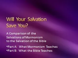 Will Your Salvation