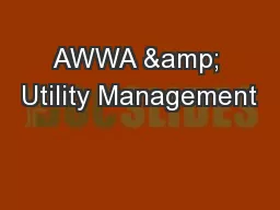 AWWA & Utility Management
