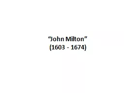 “John Milton”