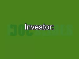 Investor: