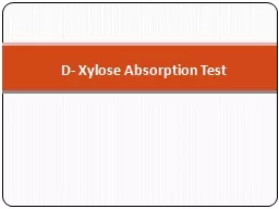 D- Xylose Absorption Test
