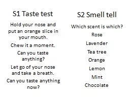 S1 Taste test