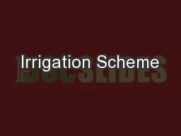 Irrigation Scheme