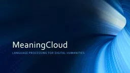 MeaningCloud