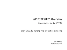 MPLT-TP MRPS Overview