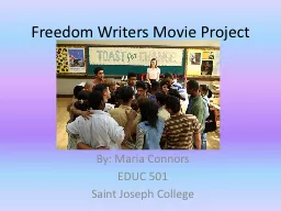 Freedom Writers Movie Project