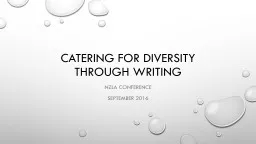 Catering for diversity through writing