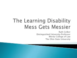 The Learning Disability Mess Gets Messier