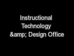Instructional Technology & Design Office