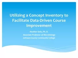 Utilizing a Concept Inventory to Facilitate Data-Driven Cou