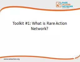 Toolkit #1: What is Rare Action Network?