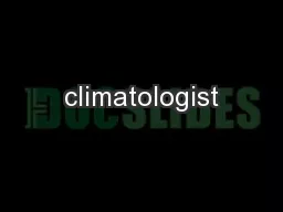 climatologist