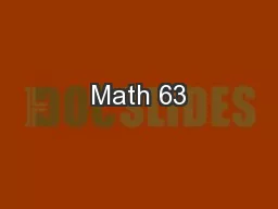 Math 63