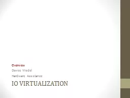 IO Virtualization