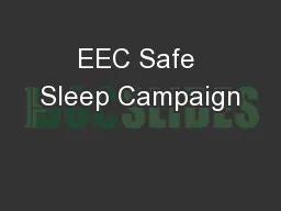 EEC Safe Sleep Campaign