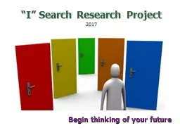 “I” Search Research Project