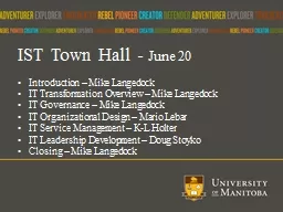 IST Town Hall -