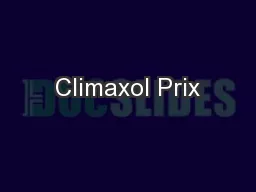 Climaxol Prix