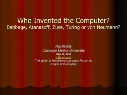 Who Invented the Computer?