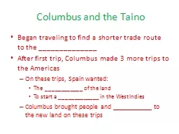 Columbus and the