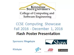 CCSE Computing Showcase
