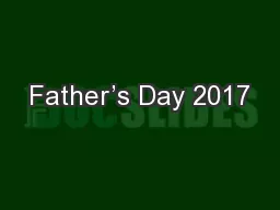 Father’s Day 2017