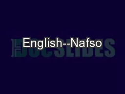 English--Nafso