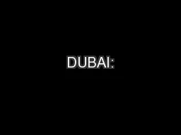 DUBAI: