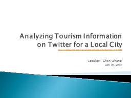 Analyzing Tourism Information