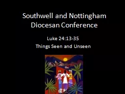 Southwell and Nottingham Diocesan Conference