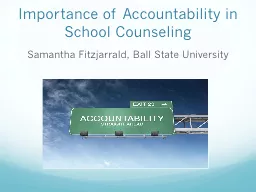 Importance of Accountability in School Counseling