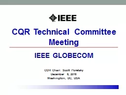 CQR Technical Committee Meeting