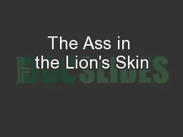 The Ass in the Lion's Skin