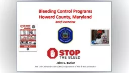 Bleeding Control Programs