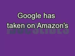 Google has taken on Amazon's