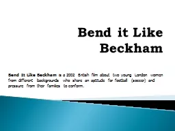 Bend it Like Beckham