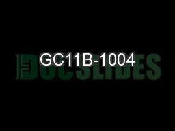 GC11B-1004