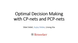 Optimal Decision Making with CP-nets and PCP-nets