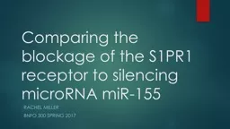 Comparing the blockage of the S1PR1 receptor to silencing m