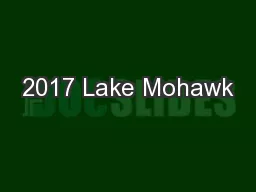 2017 Lake Mohawk