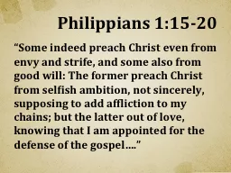 Philippians 1:15-20