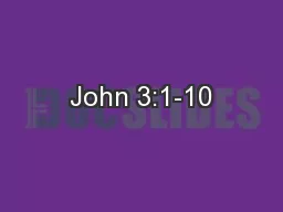John 3:1-10