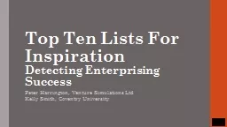 Top Ten Lists For Inspiration