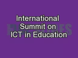 International Summit on ICT in Education